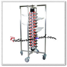 P289 48 Plates Adjustable Mobile Plate Rack